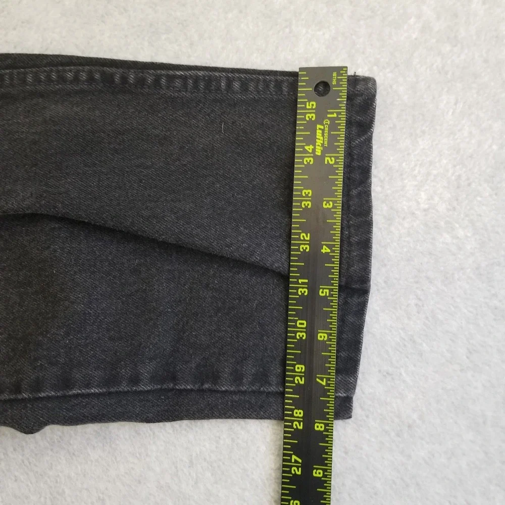 VTG Levi's 505‎ Jeans Mens 38x30 Fits 34x26 Black Orange Tab Hemmed Made in USA